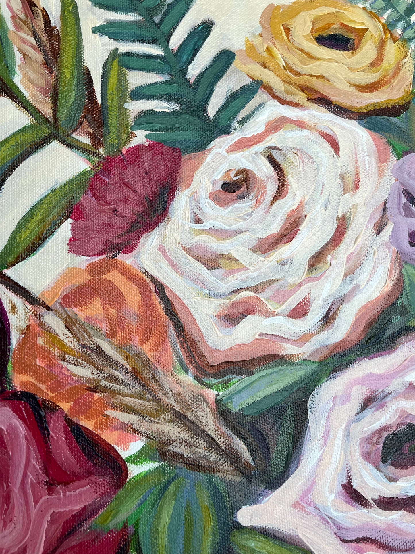 Eucalyptus floral greenery painting by artist Nicole May Lesher NicoleMayLesher.com