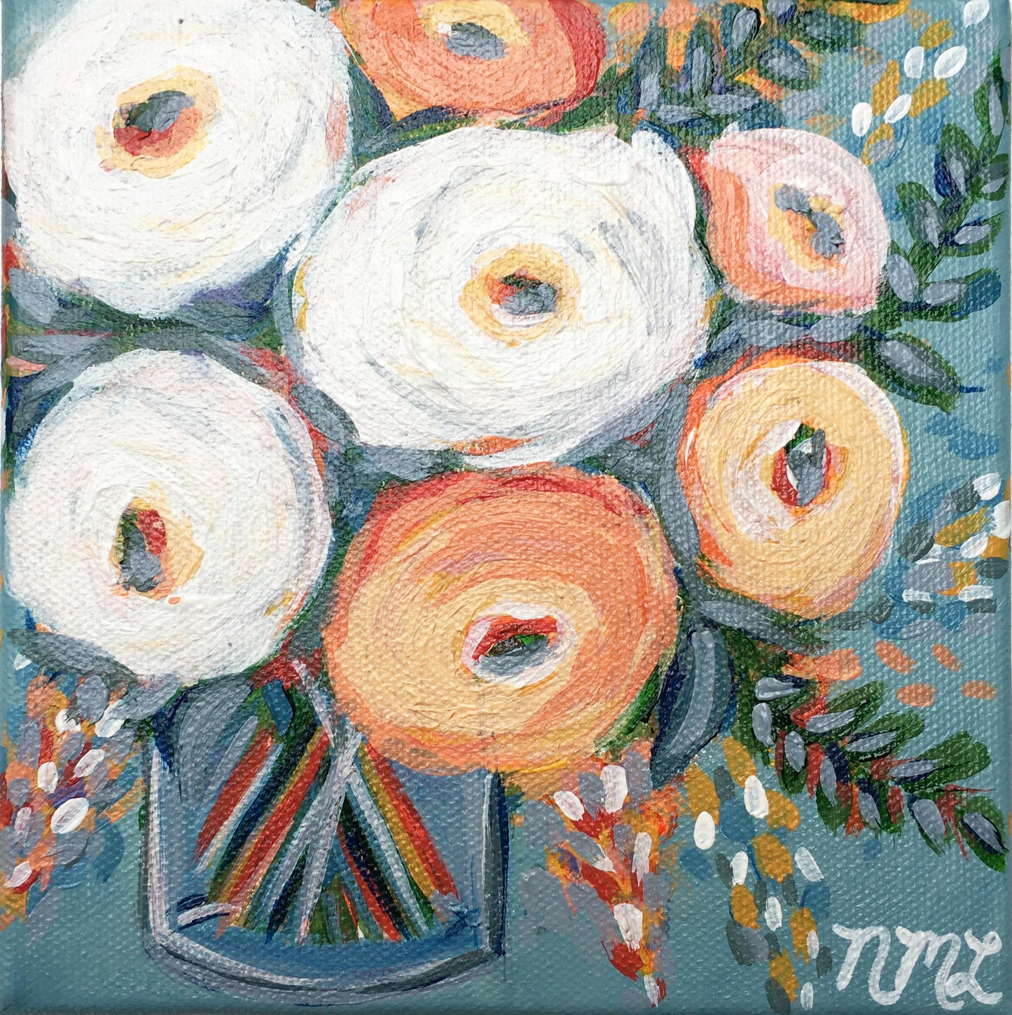 Fallin For You | Fine Art Mini Canvas Painting | Nicole May Lesher