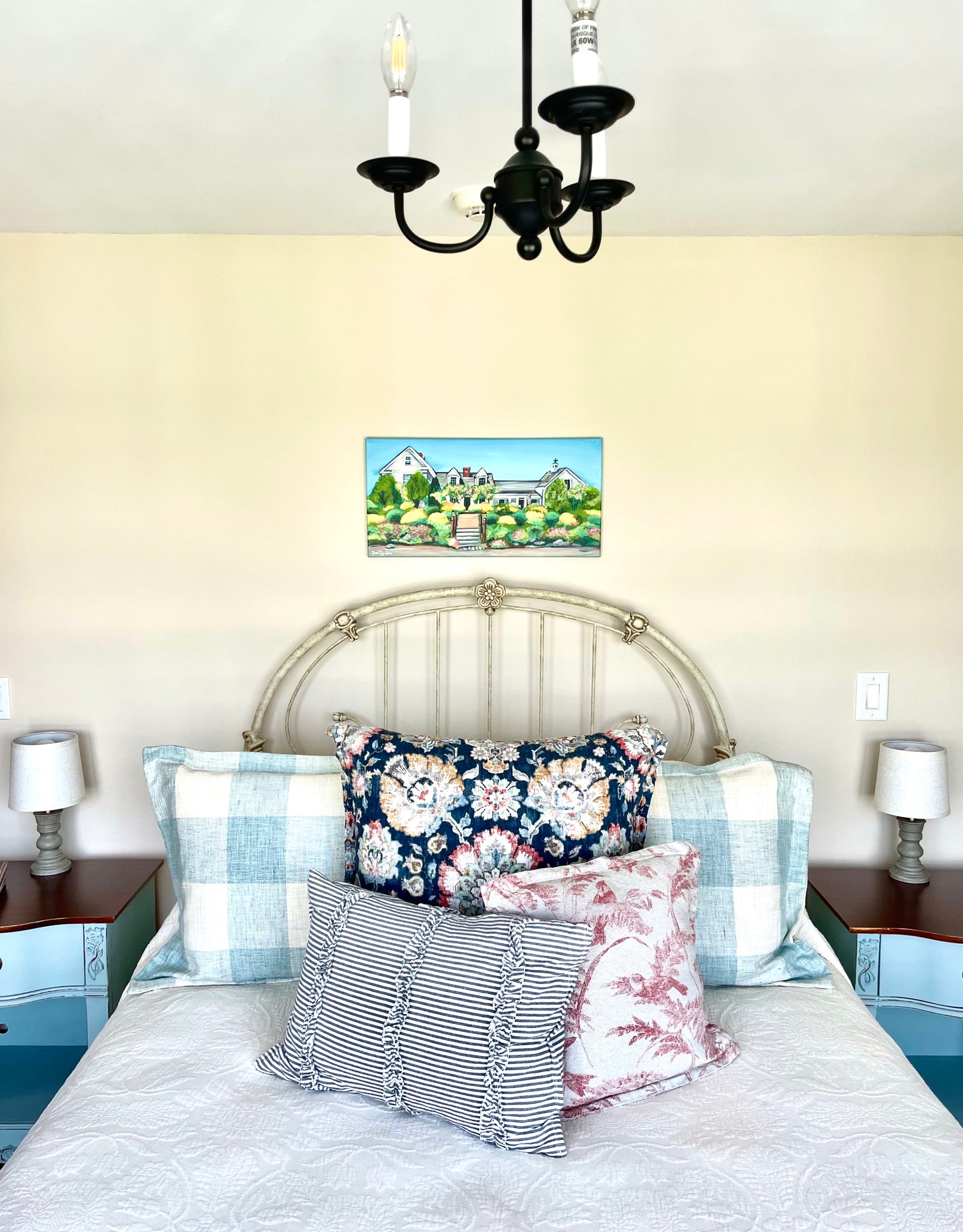 Spring at the Farm House_Nicole May Lesher_Fine Art_Artist_Wedding Venue Painting_French's Point