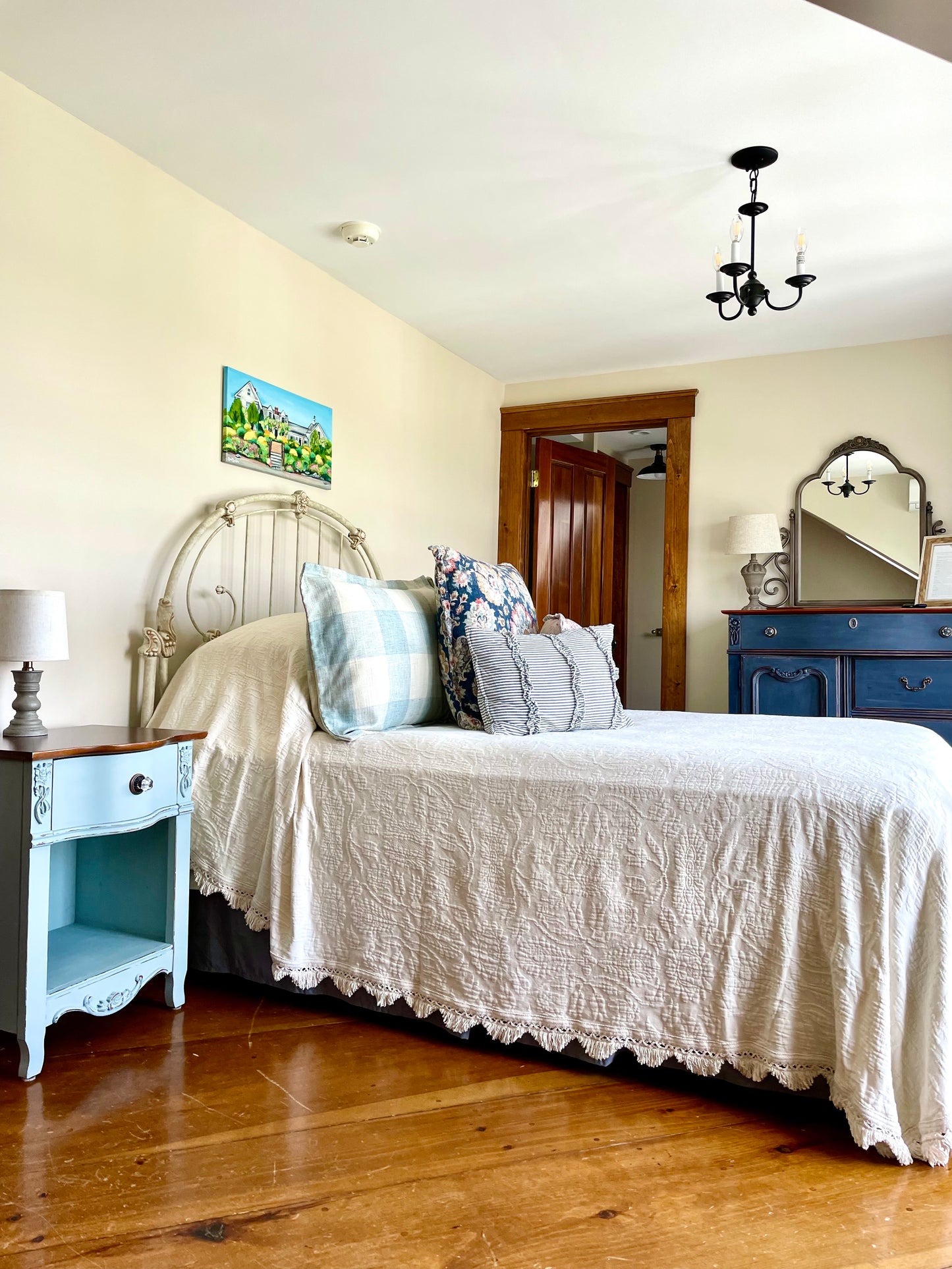 Spring at the Farm House_ Nicole May Lesher_Fine Art_Artist_Wedding Venue Painting_French's Point