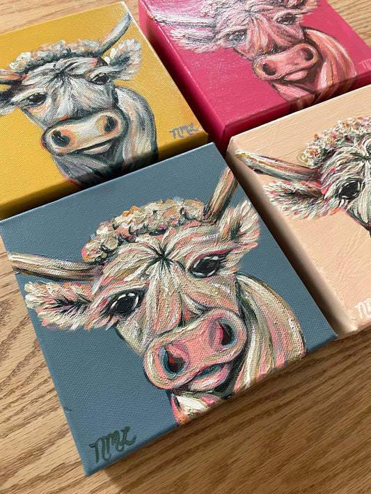 Mini Cow Paintings