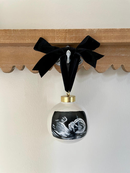 Sonogram Christmas Ornament