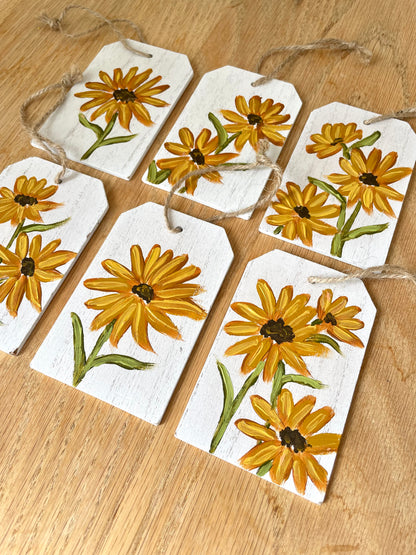 Yellow Daisy Gift Tags