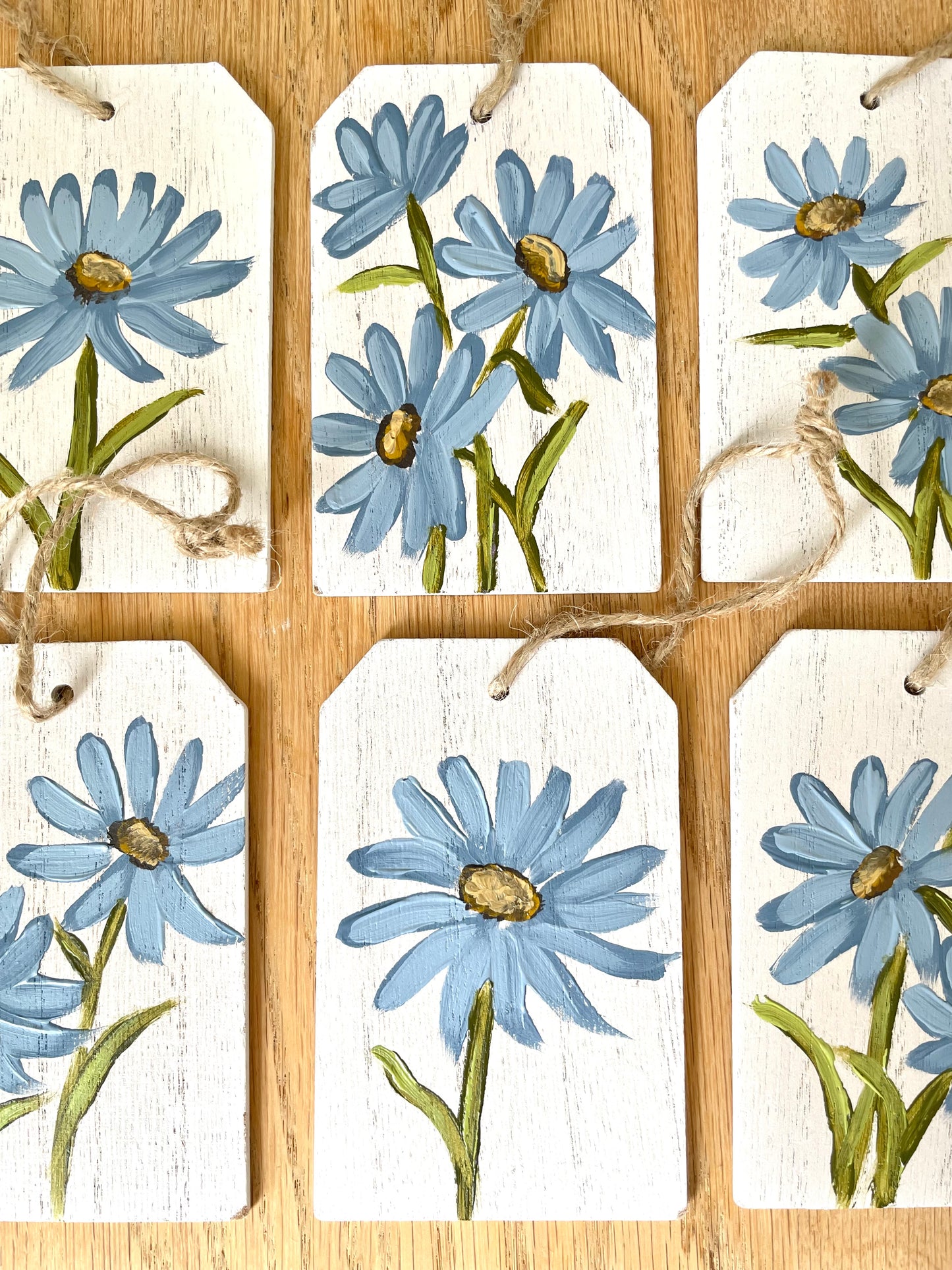 Blue Daisy Gift Tags