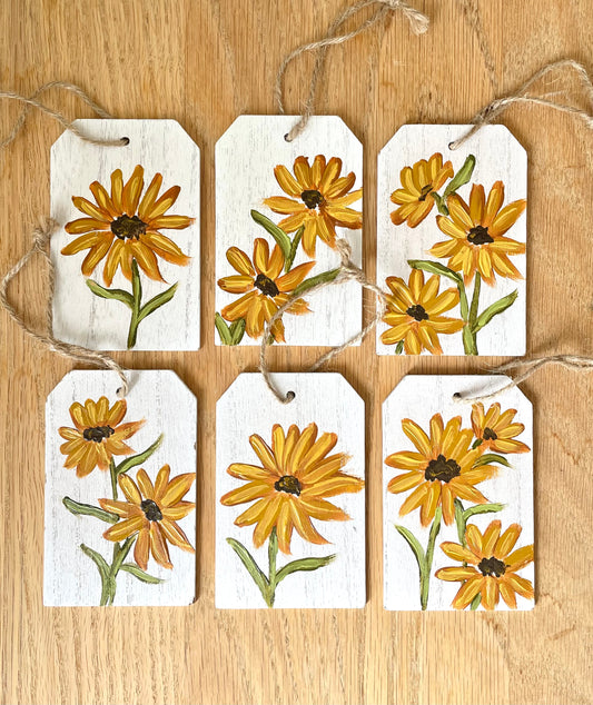 Yellow Daisy Gift Tags