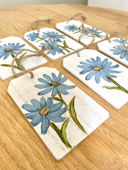Blue Daisy Gift Tags