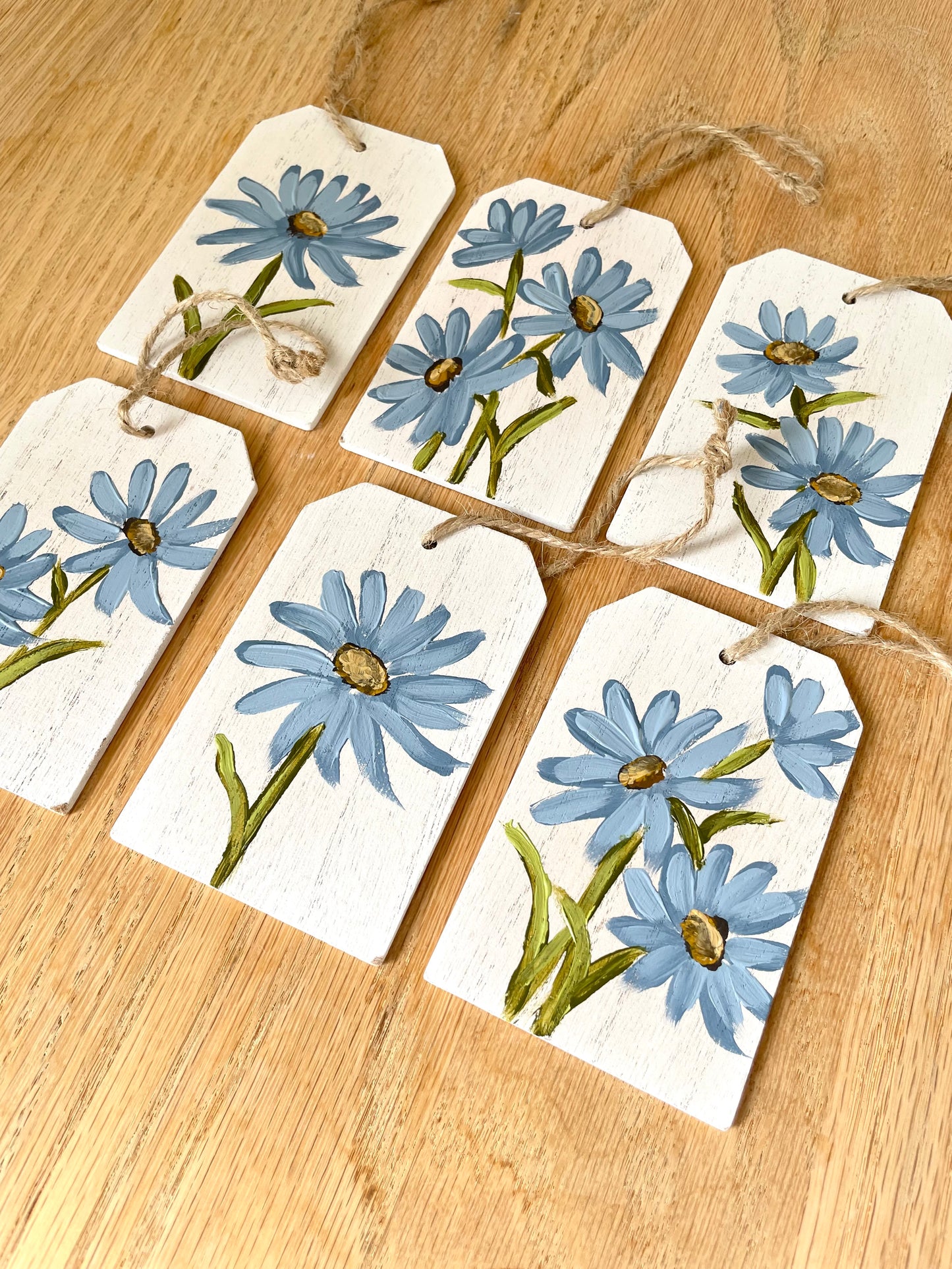 Blue Daisy Gift Tags