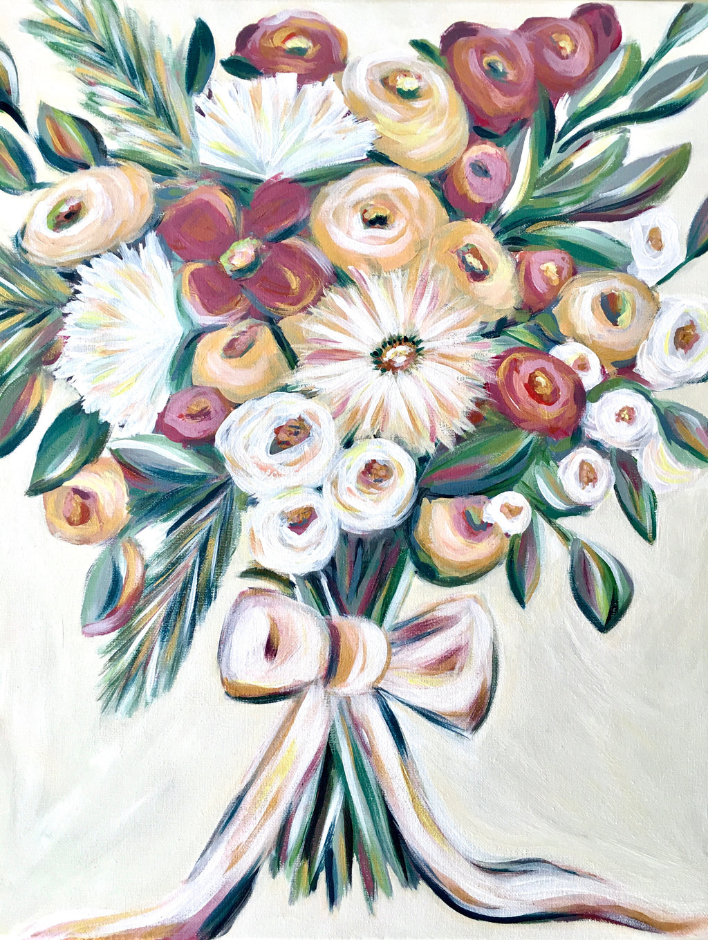 Autumn Bouquet | Fine Art Flower Painting | Nicole May Lesher 