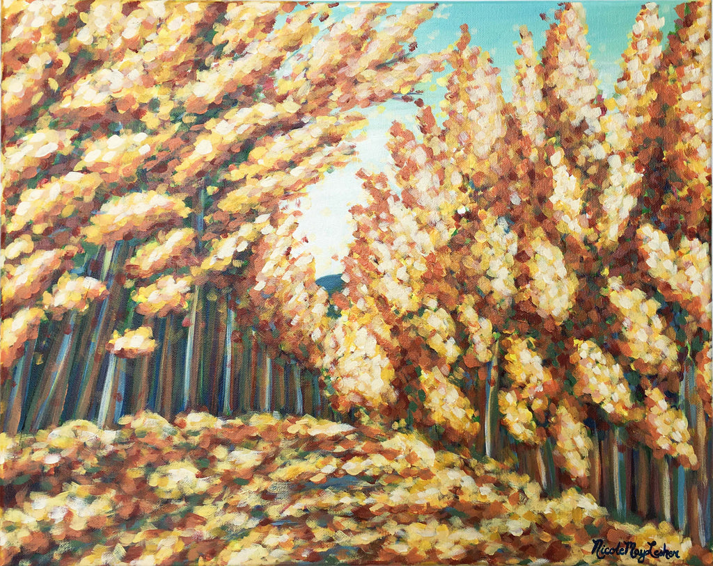 Autumn Leaves | Fine Art Landscape Painting | Fall Art | Nicole May Lesher 