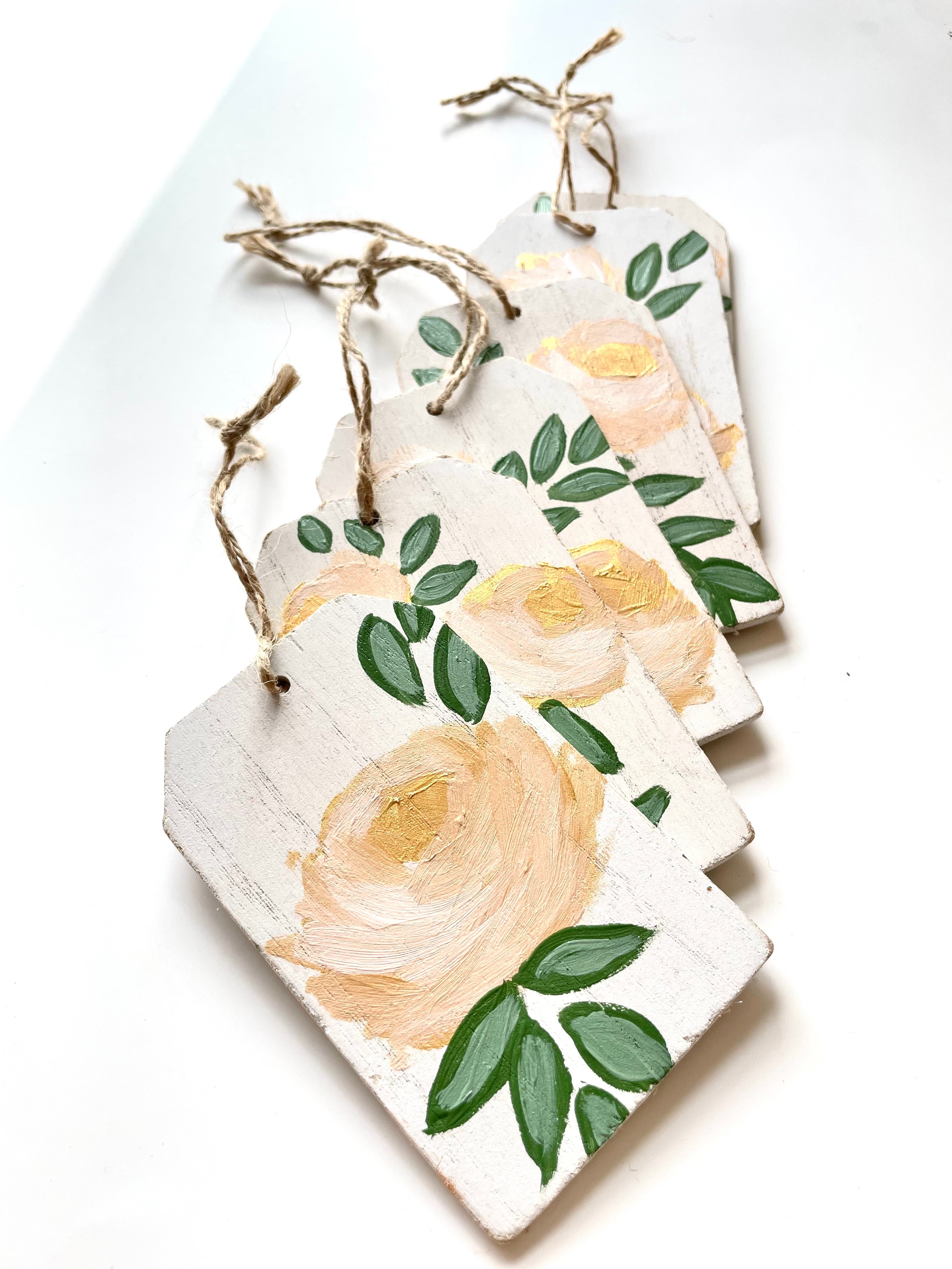 Gold Floral Gift Tags