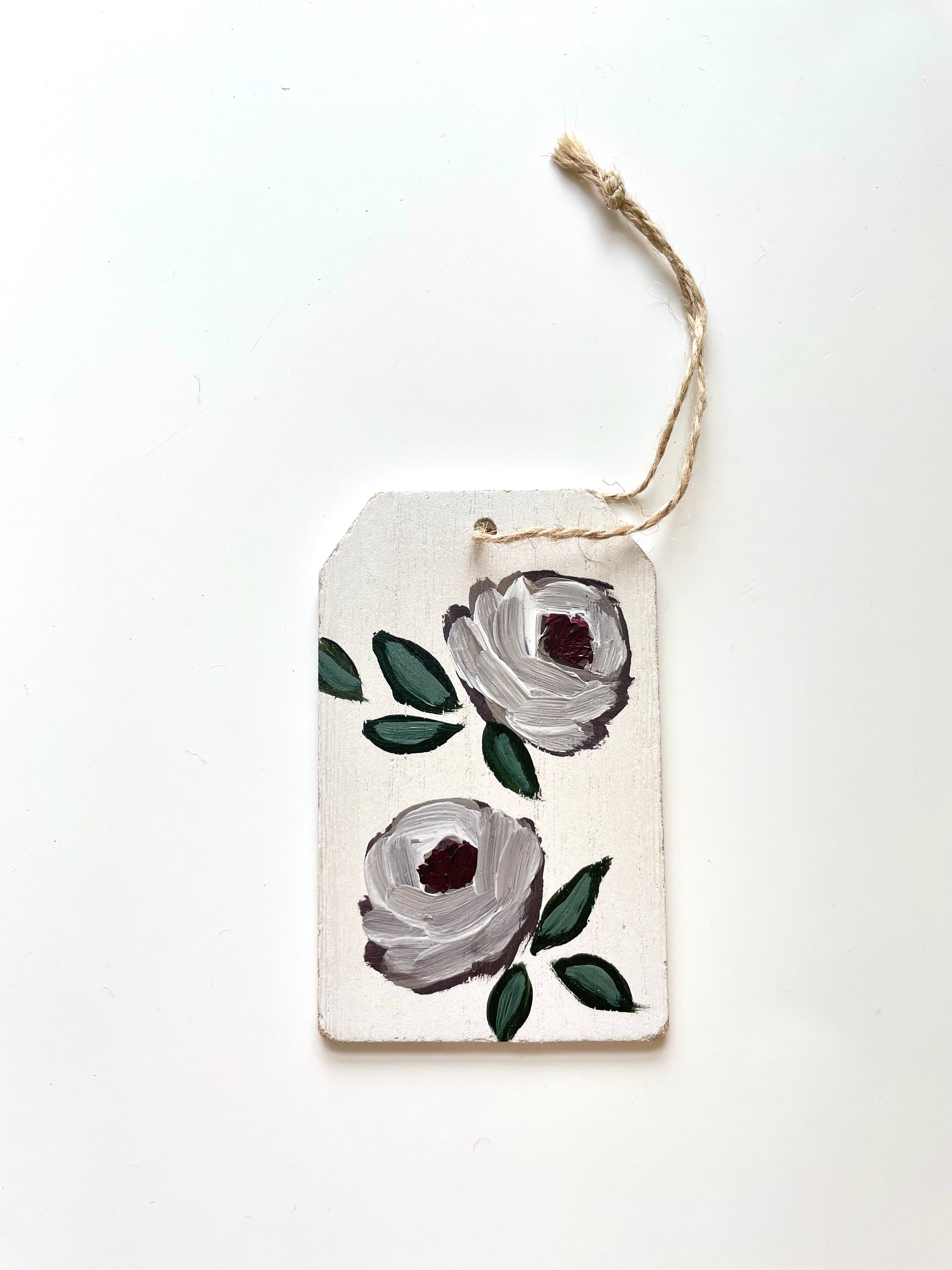 Grey Floral Gift Tags