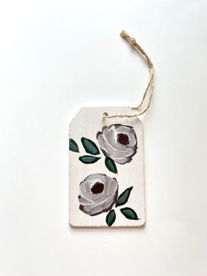 Grey Floral Gift Tags
