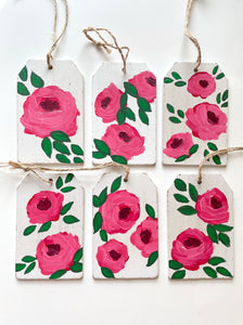 Pink Floral Gift Tags