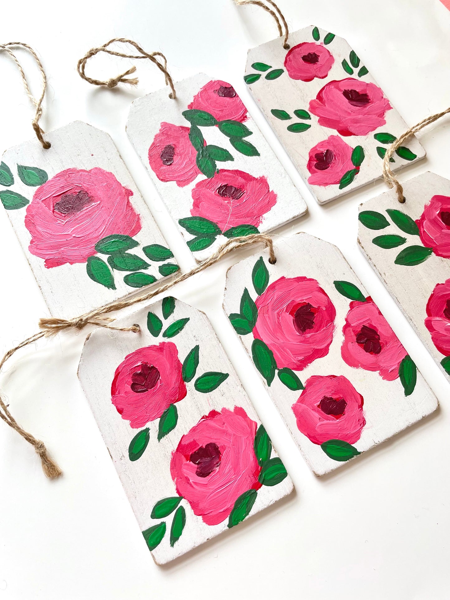 Pink Floral Gift Tags