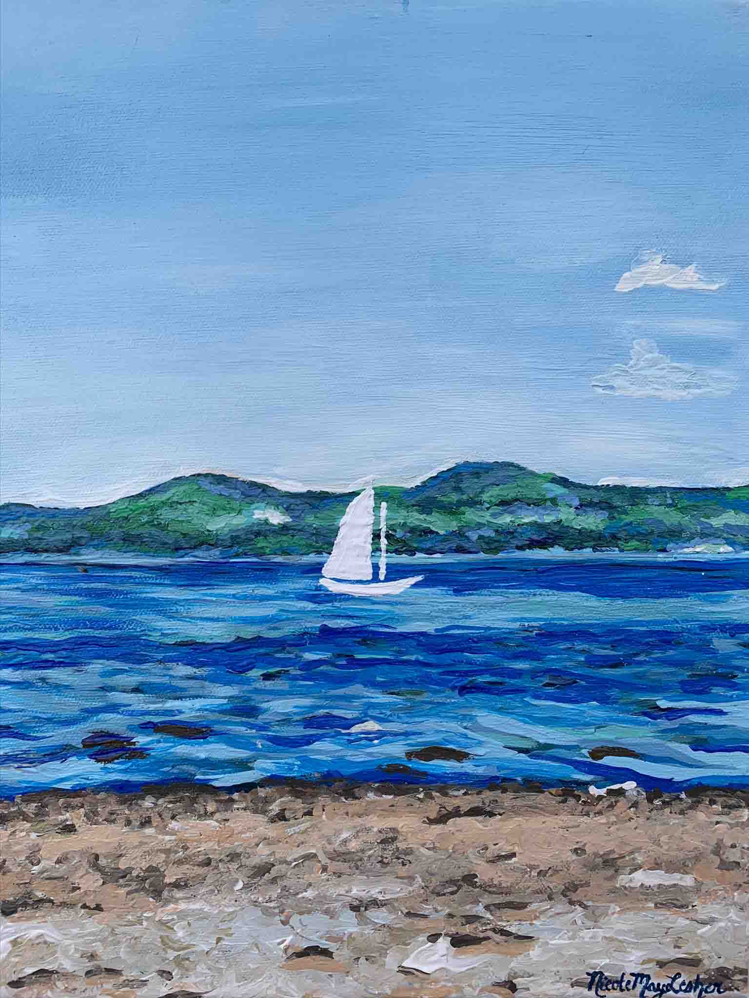 Sailin' Away | Fine Art Acrylic Painting | Nicole May Lesher