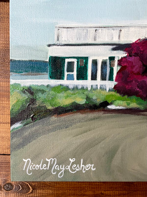 The Retreat House_French's Point Wedding Venue Artist_ Nicole May Lesher_Custom Painting
